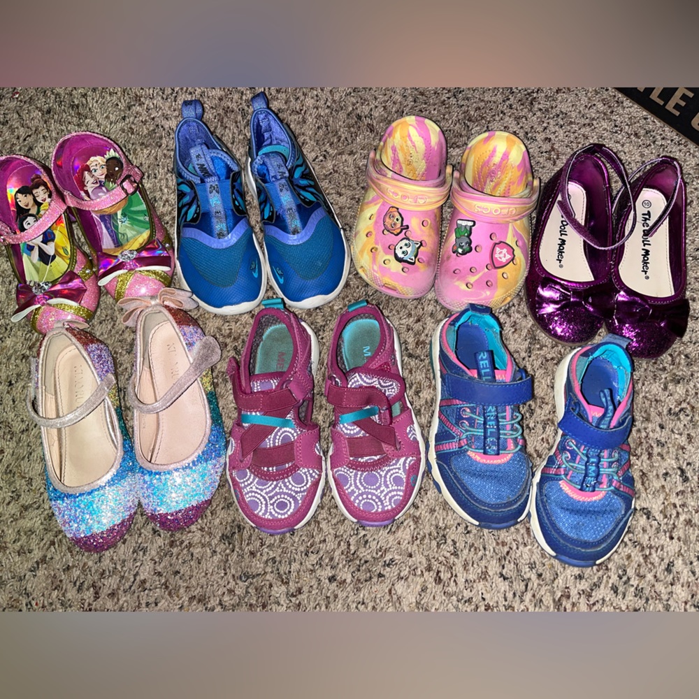 Girls shoe lot Size 10c